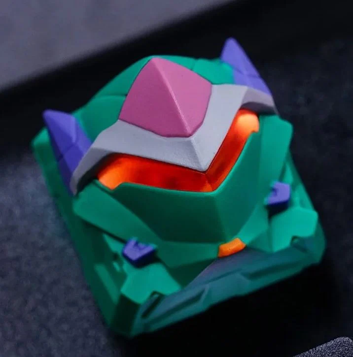 Hot Keys Project HKP Raiden Green Artisan Keycap - Image 3