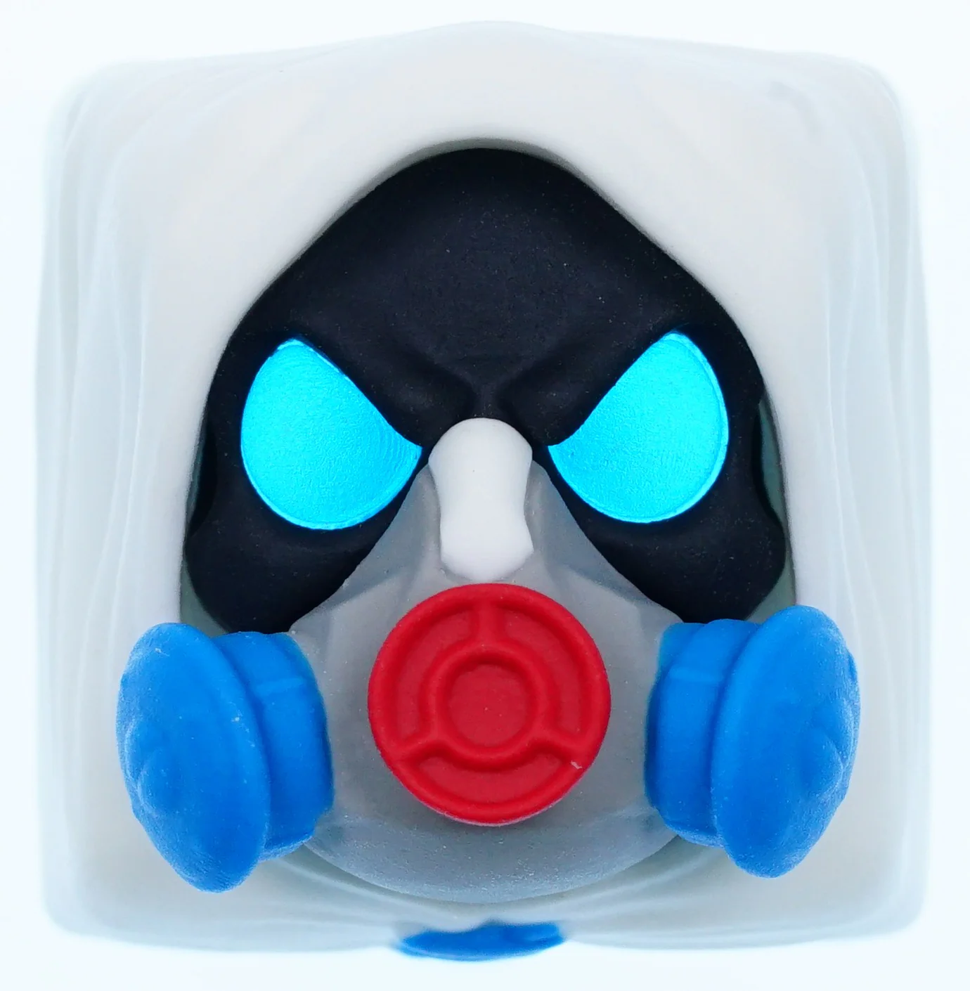 Hot Keys Project HKP Skull Face Mountain White Artisan Keycap