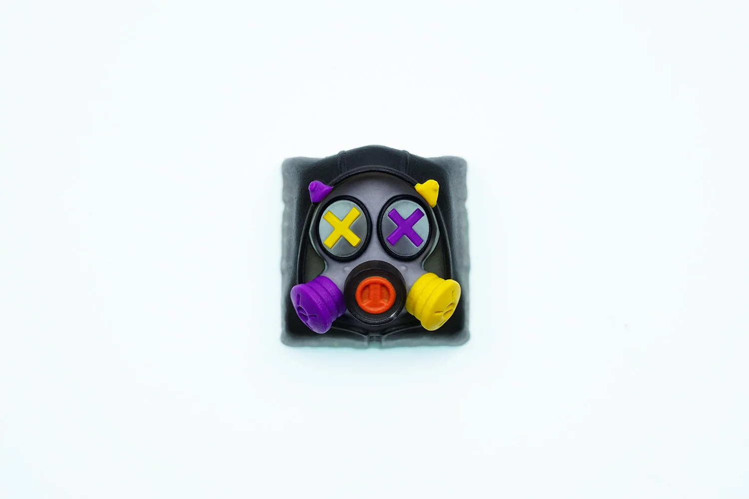 Hot Keys Project HKP Specter Crosseyes Grey / Yellow / Purple Artisan Keycap