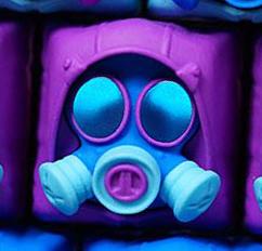 Hot Keys Project HKP Specter Purple / Blue / Teal Artisan Keycap - Image 3