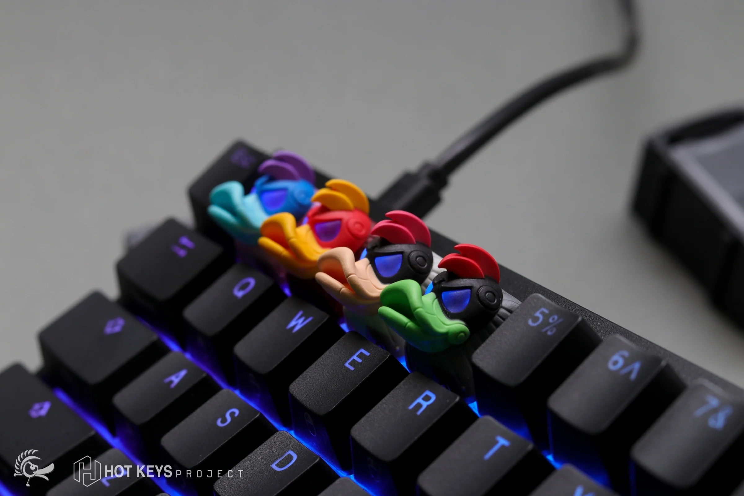 Hot Keys Project HKP x Ducky Ducky League Rocket Artisan Keycap - Image 2