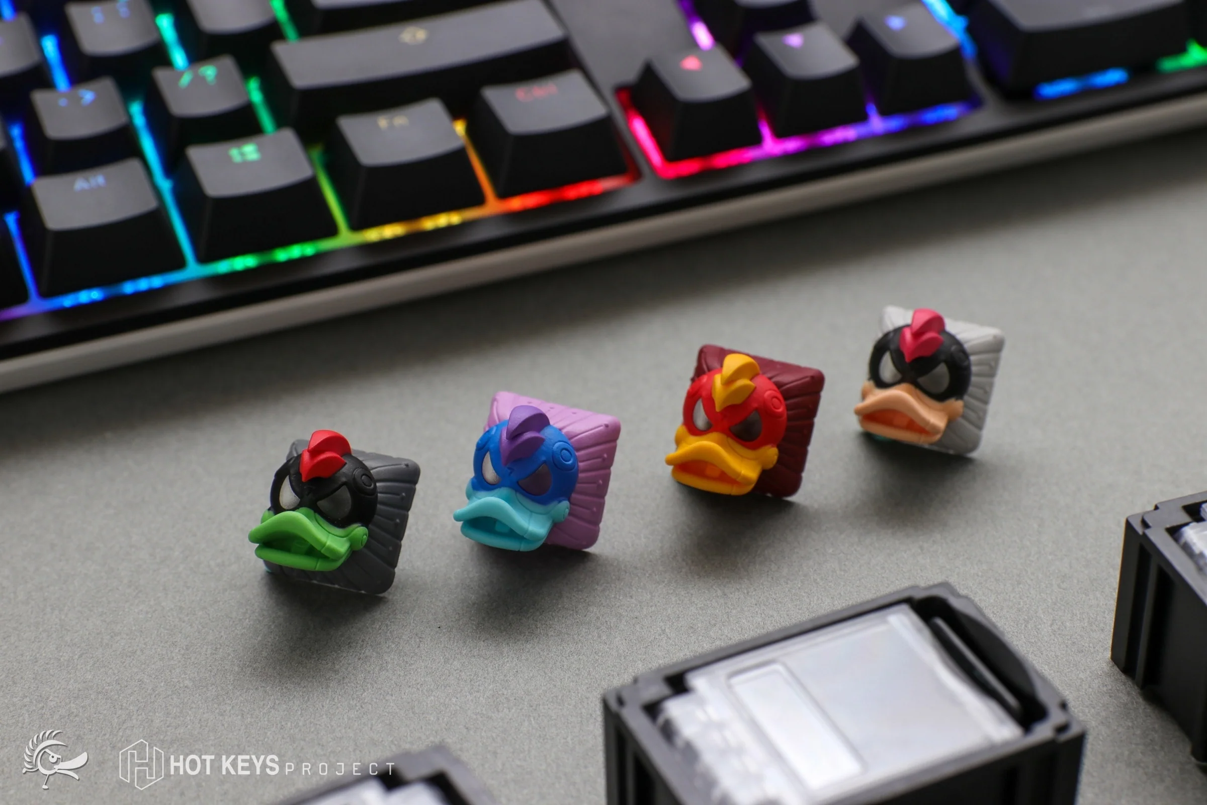 Hot Keys Project HKP x Ducky Ducky League Rocket Artisan Keycap - Image 4