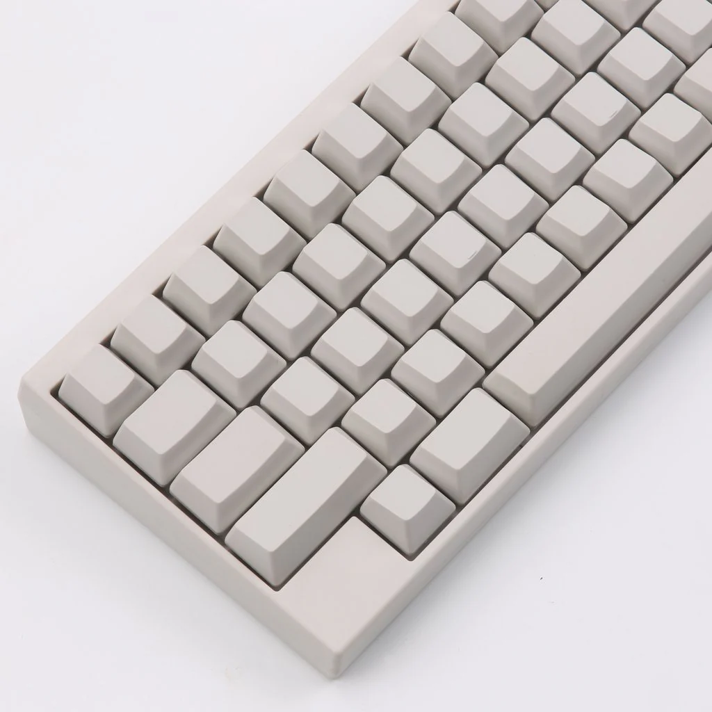 KBDFans Blank White 60 Key OEM Profile PBT Topre Keycap Set - Image 3