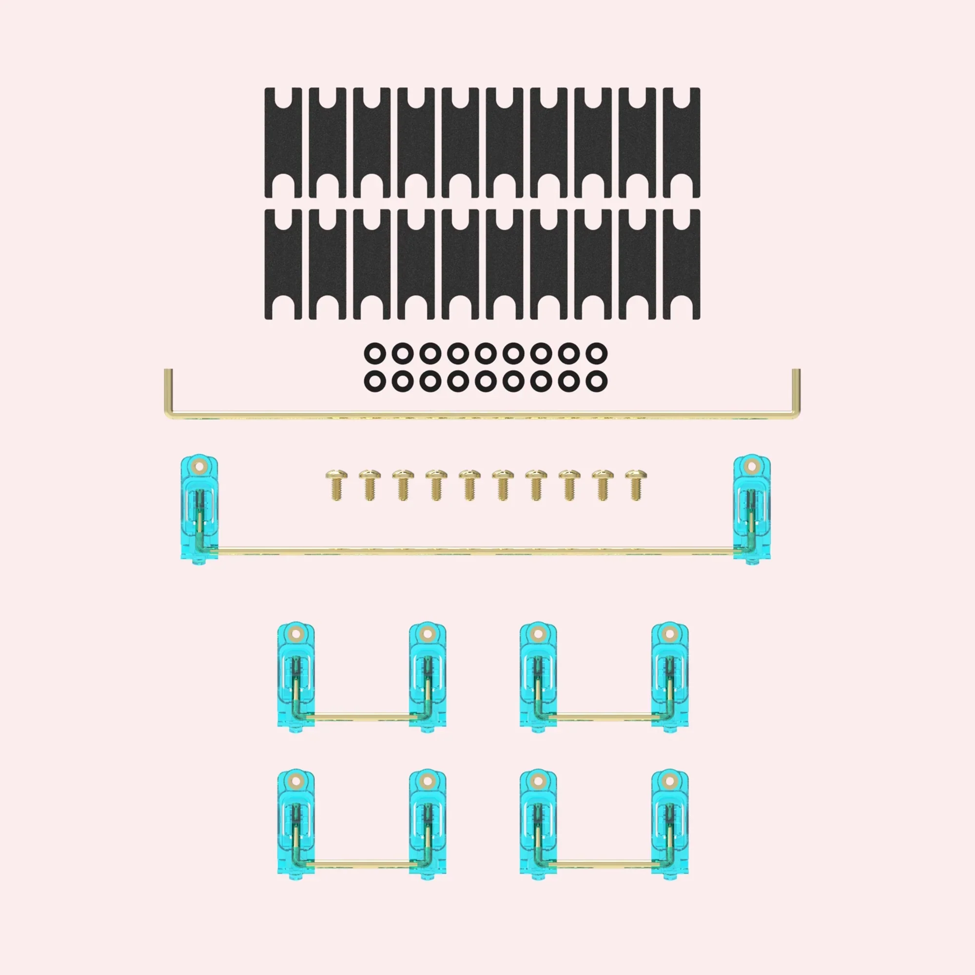 KBDFans Dyboox Stabilizers PCB Mount Screw-in Kit - Image 6