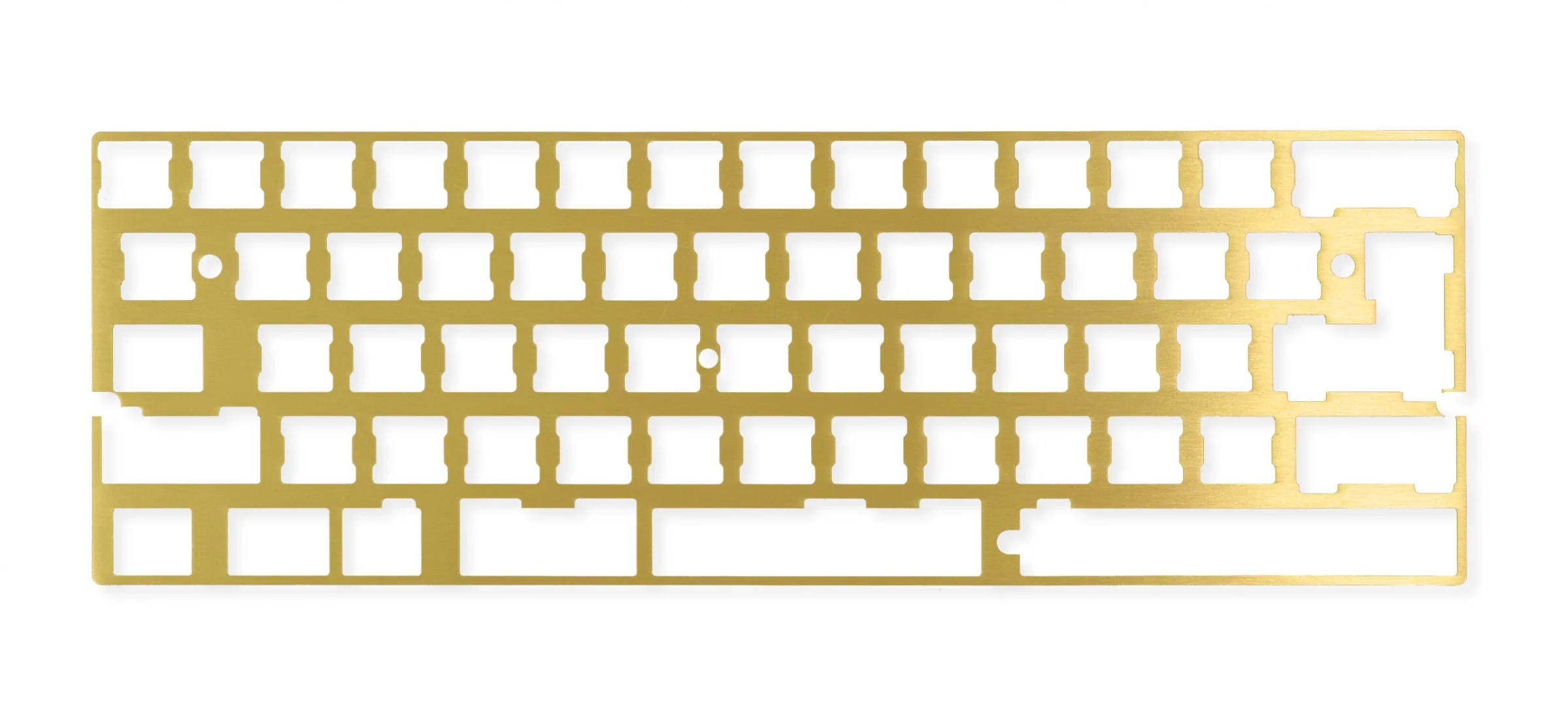KBDFans DZ60 CNC Brass Plate- 2u Left Shift