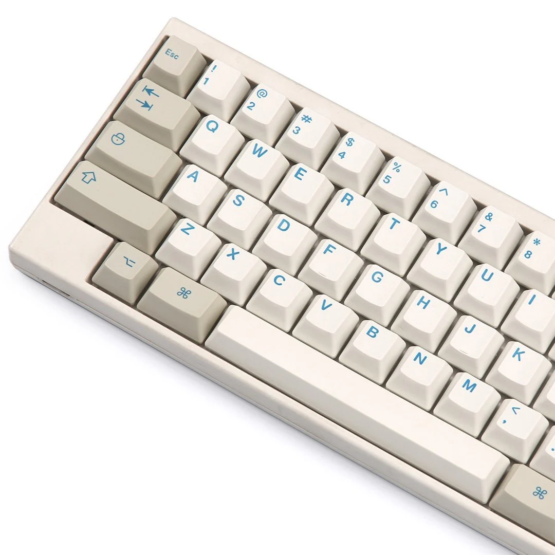 KBDFans Blue / White HHKB 60 Key OEM Profile Dye Sub PBT Topre Keycap Set - Image 2