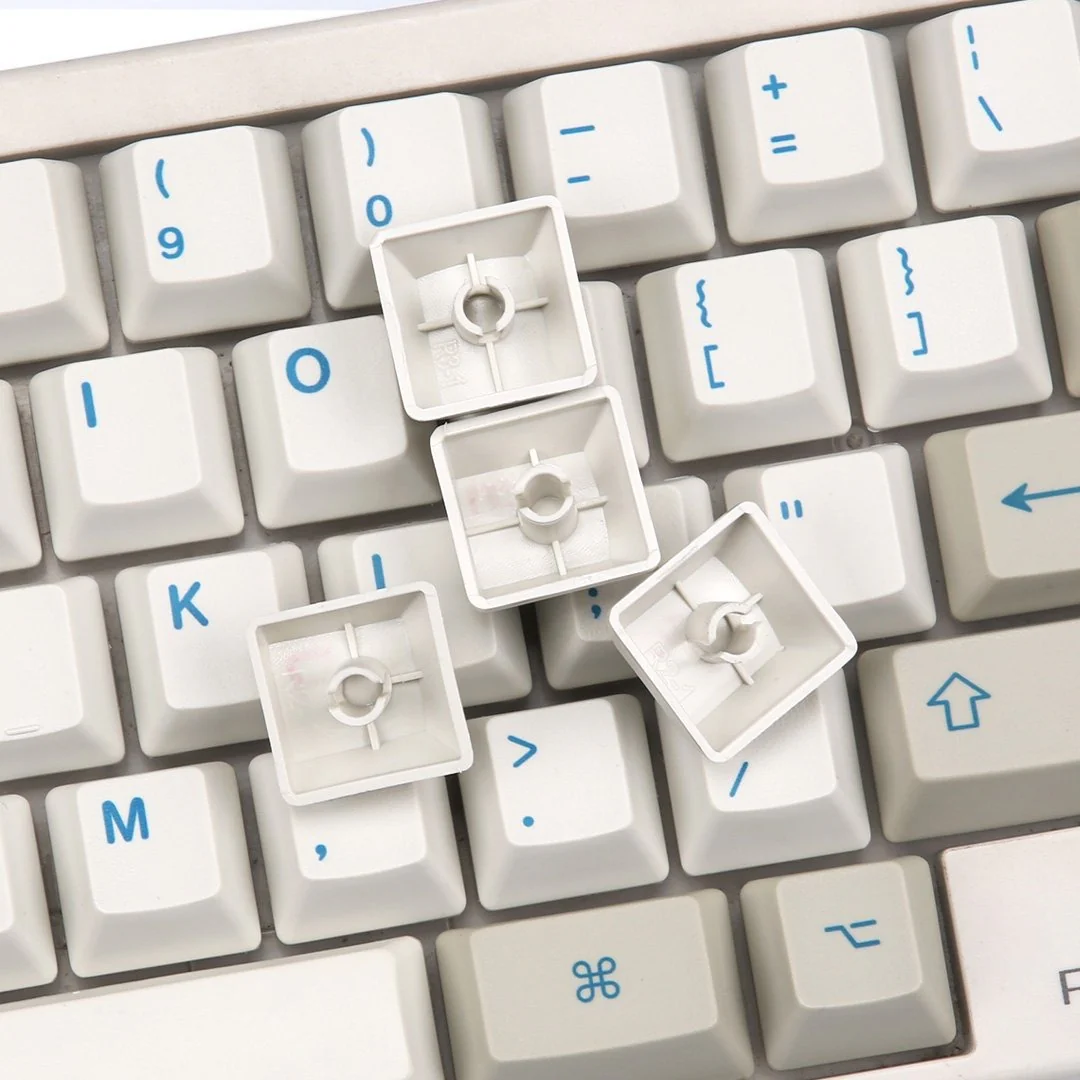 KBDFans Blue / White HHKB 60 Key OEM Profile Dye Sub PBT Topre Keycap Set - Image 5