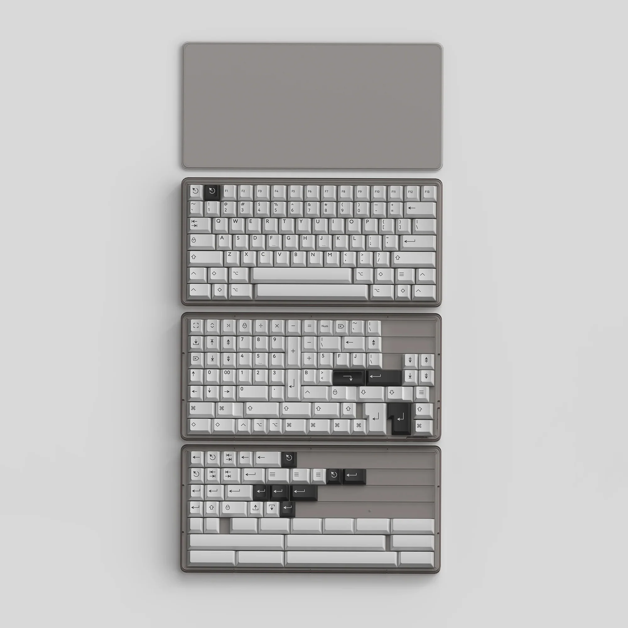 KBDFans PBTfans Keycap Tray Translucent Ink - Image 3