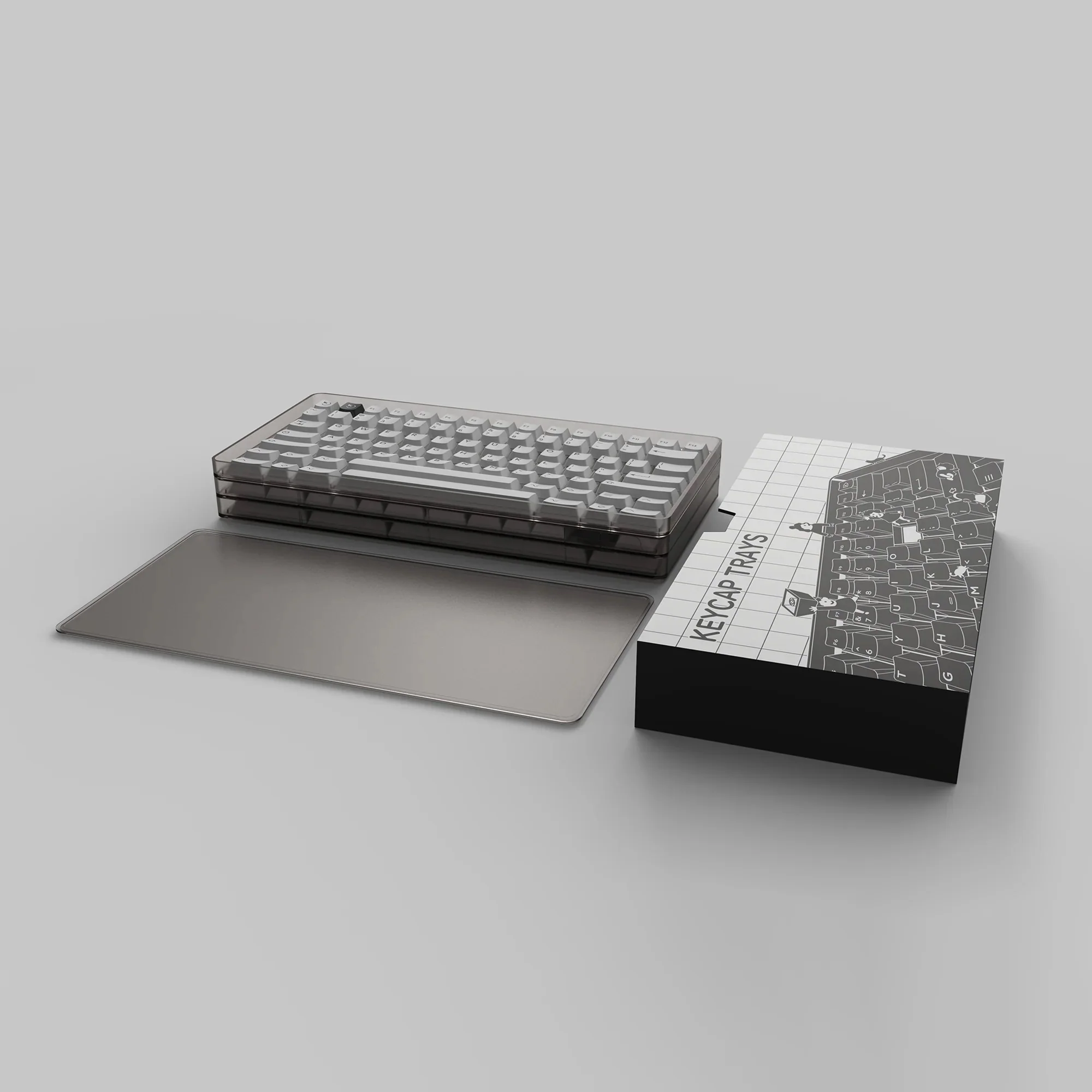 KBDFans PBTfans Keycap Tray Translucent Ink - Image 5