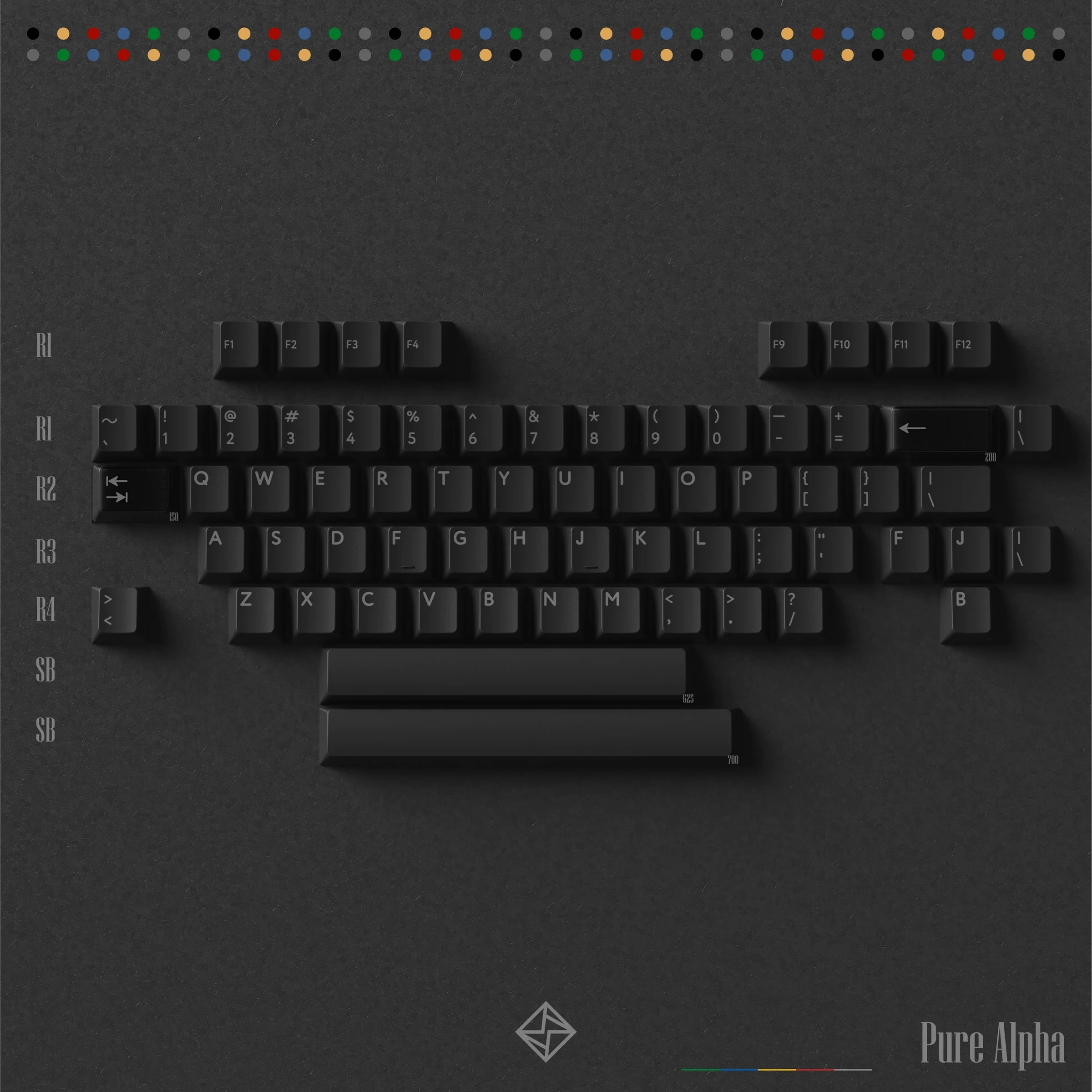 KBDFans PBTFans Retro Dark Lights R2 Keycap Set - Image 8
