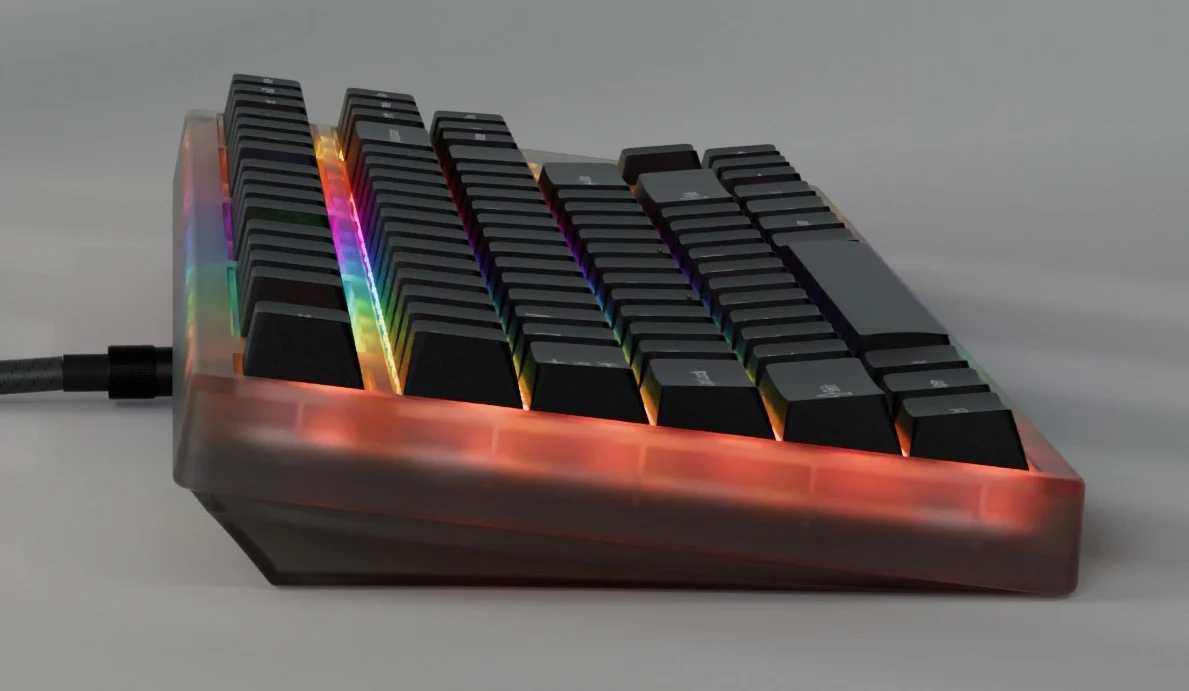 KBDFans Tiger Lite Gaming Venom HE 8K Barebones TKL DIY Keyboard Kit - Image 3