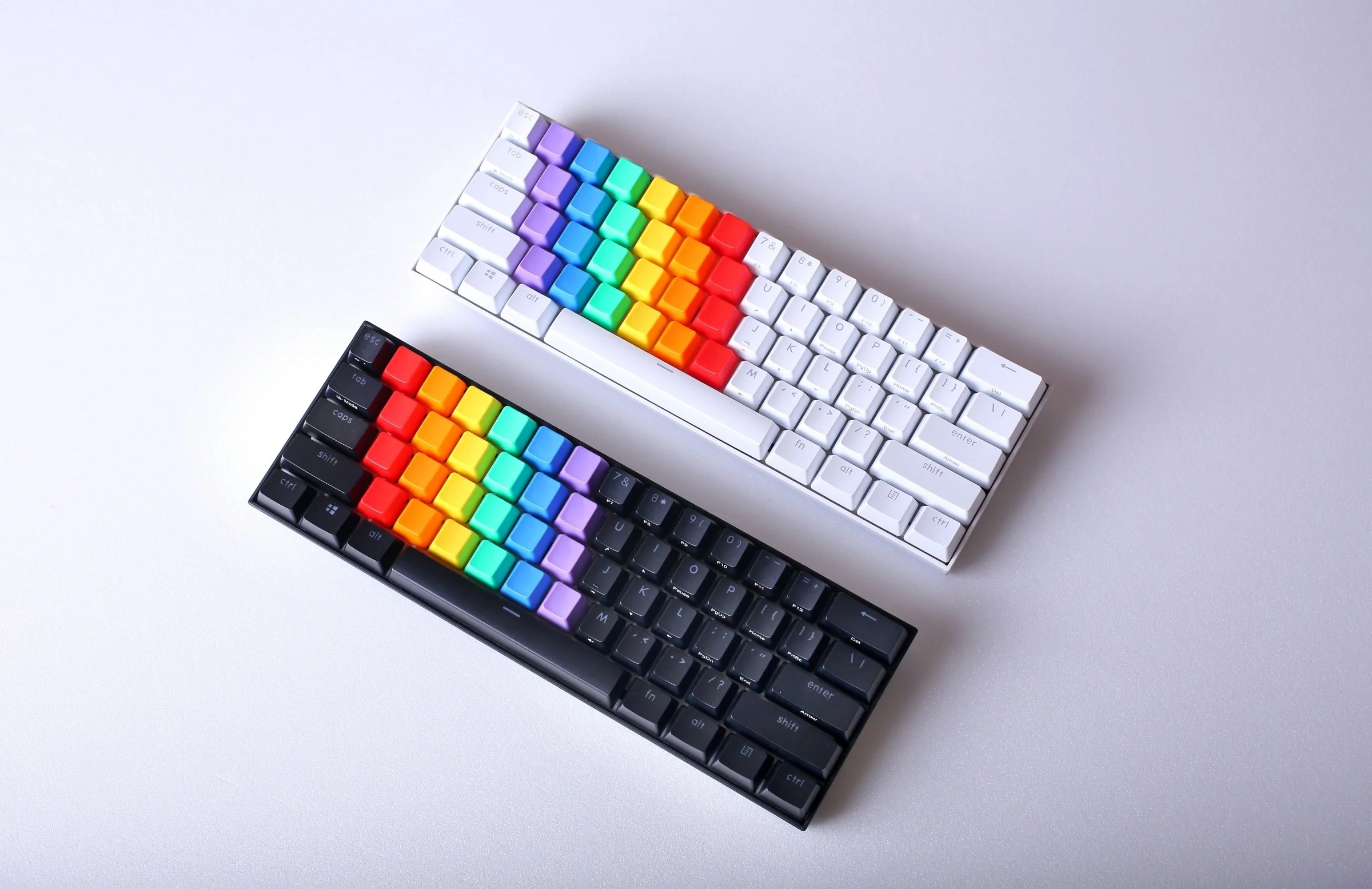 KBParadise V60 The 2 Black RGB LED 60% Double Shot PBT Hotswap Mechanical Keyboard - Image 3