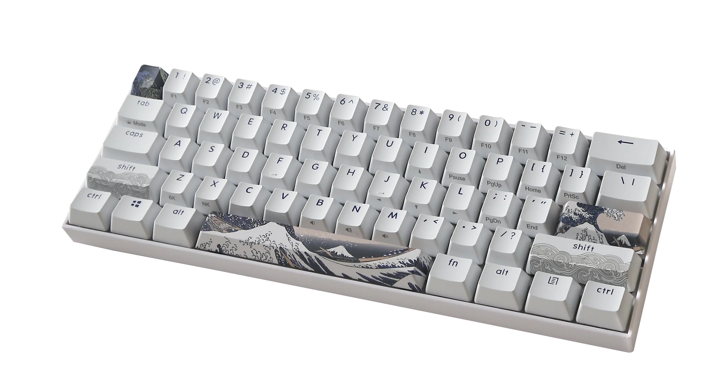 KBParadise V60 The 2 Great Wave 60% Double Shot PBT Hotswap Mechanical Keyboard - Image 4