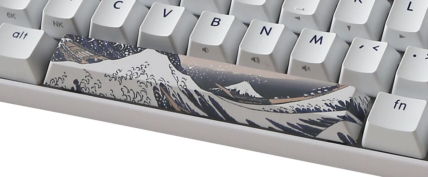 KBParadise V60 The 2 Great Wave 60% Double Shot PBT Hotswap Mechanical Keyboard - Image 5