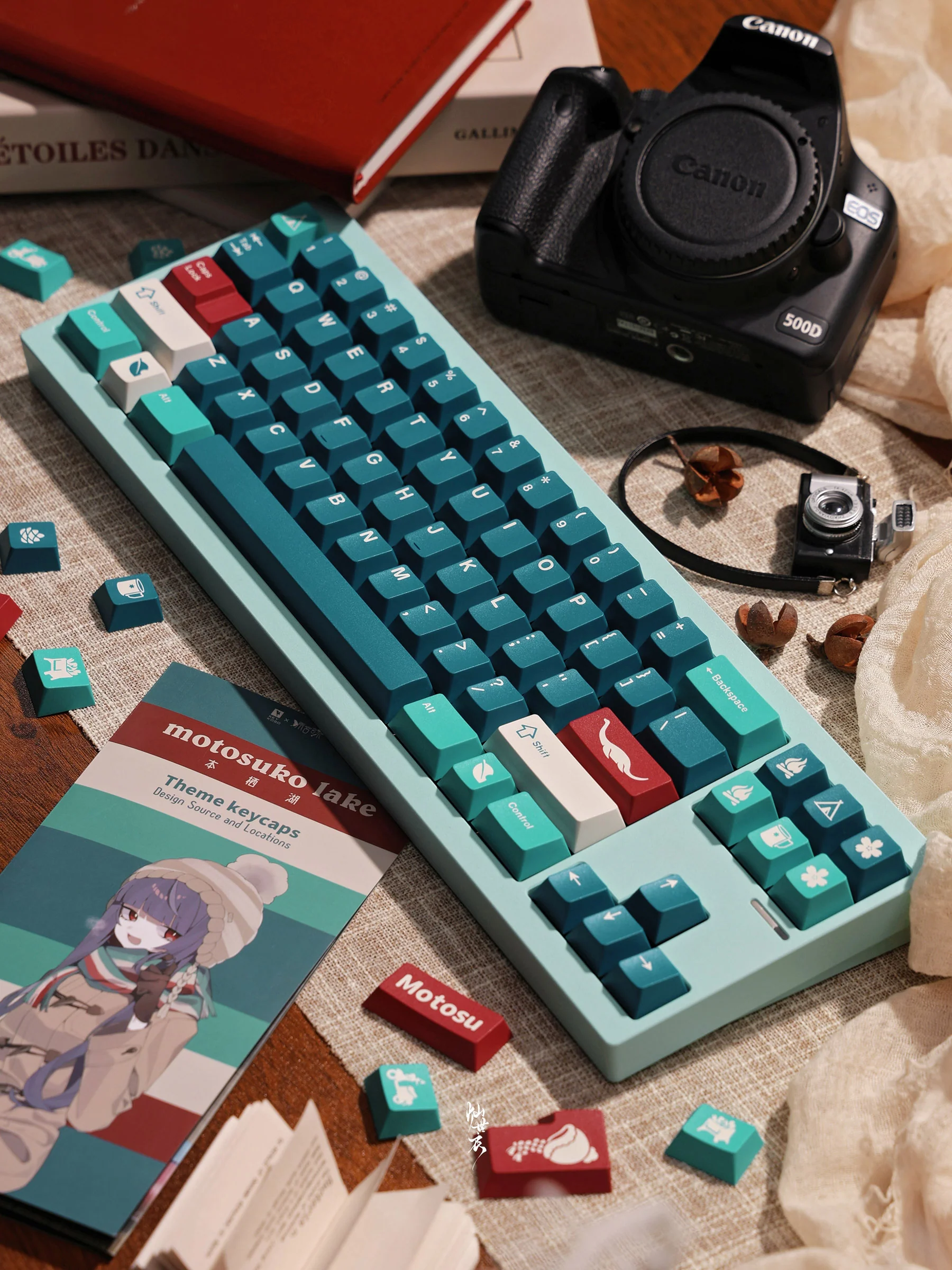 Key Kobo Motosu Lake Cherry Profile Double Shot ABS Keycap Set - Image 4