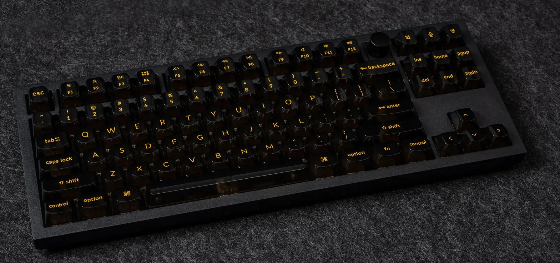 Keychron 138 Key Black Translucent OSA Profile ABS Keycap Set - Image 4