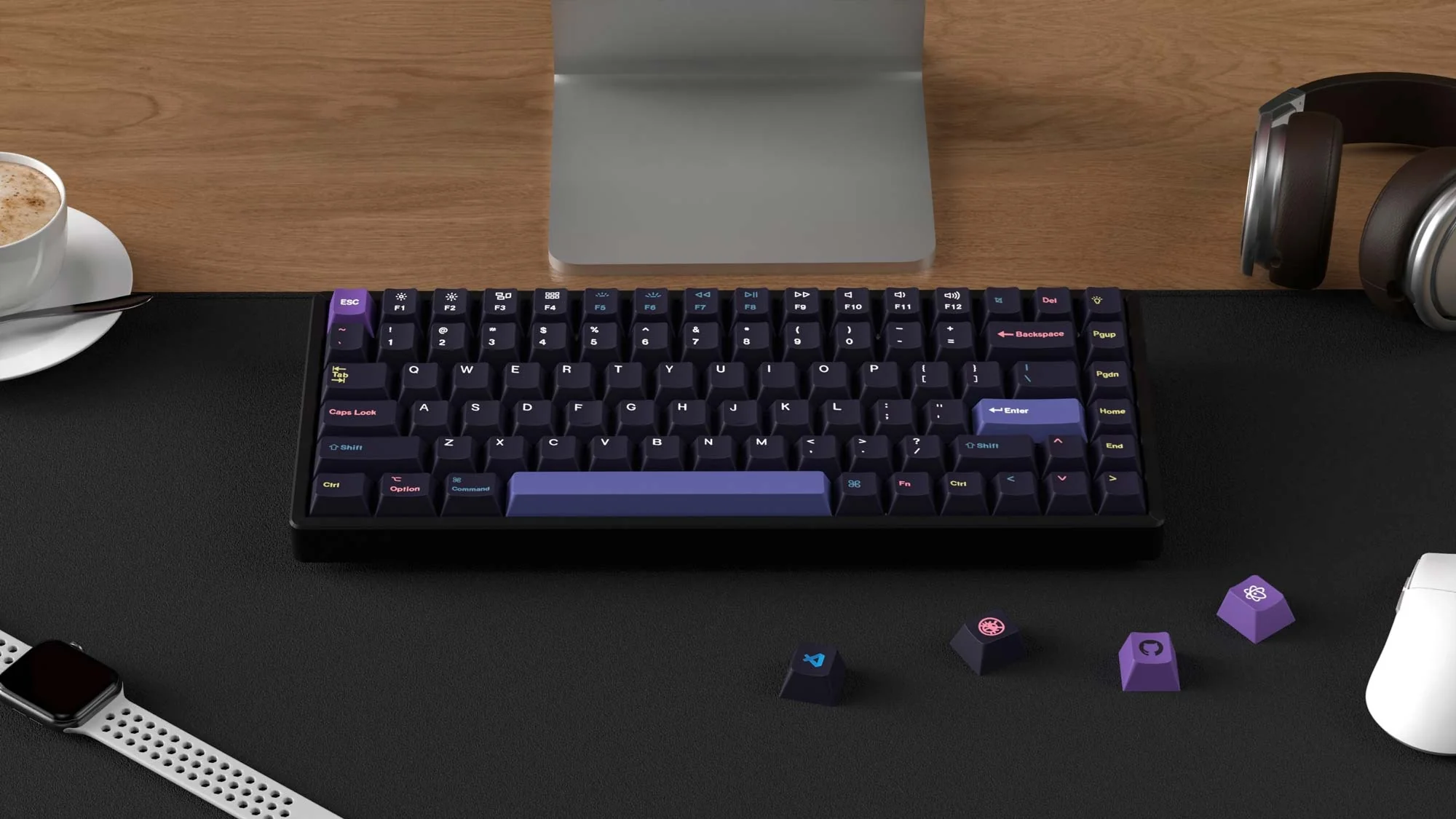 Keychron Cyber Developer 133 Key Cherry Profile Dye Sub PBT Keycap Set - Image 4