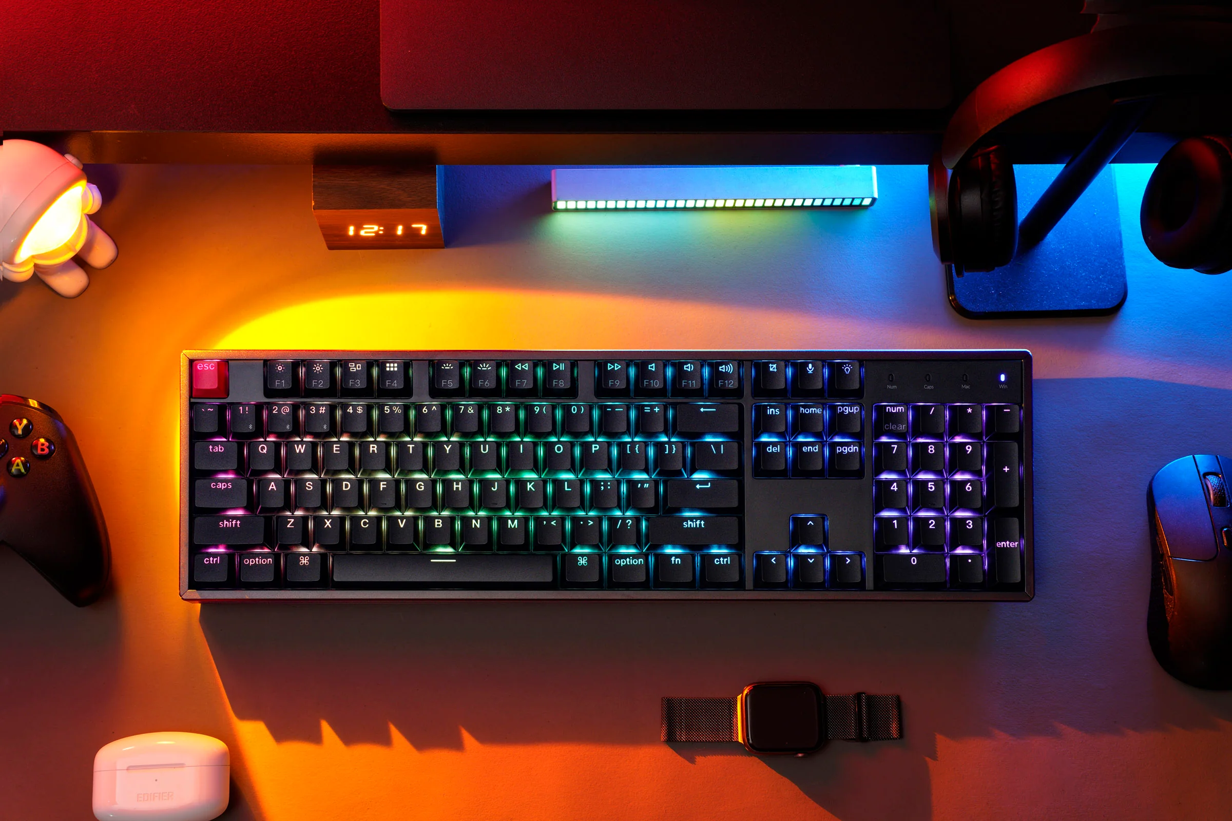 Keychron K10 QMK V2 Aluminum Hotswap Wireless RGB Keyboard - Image 8
