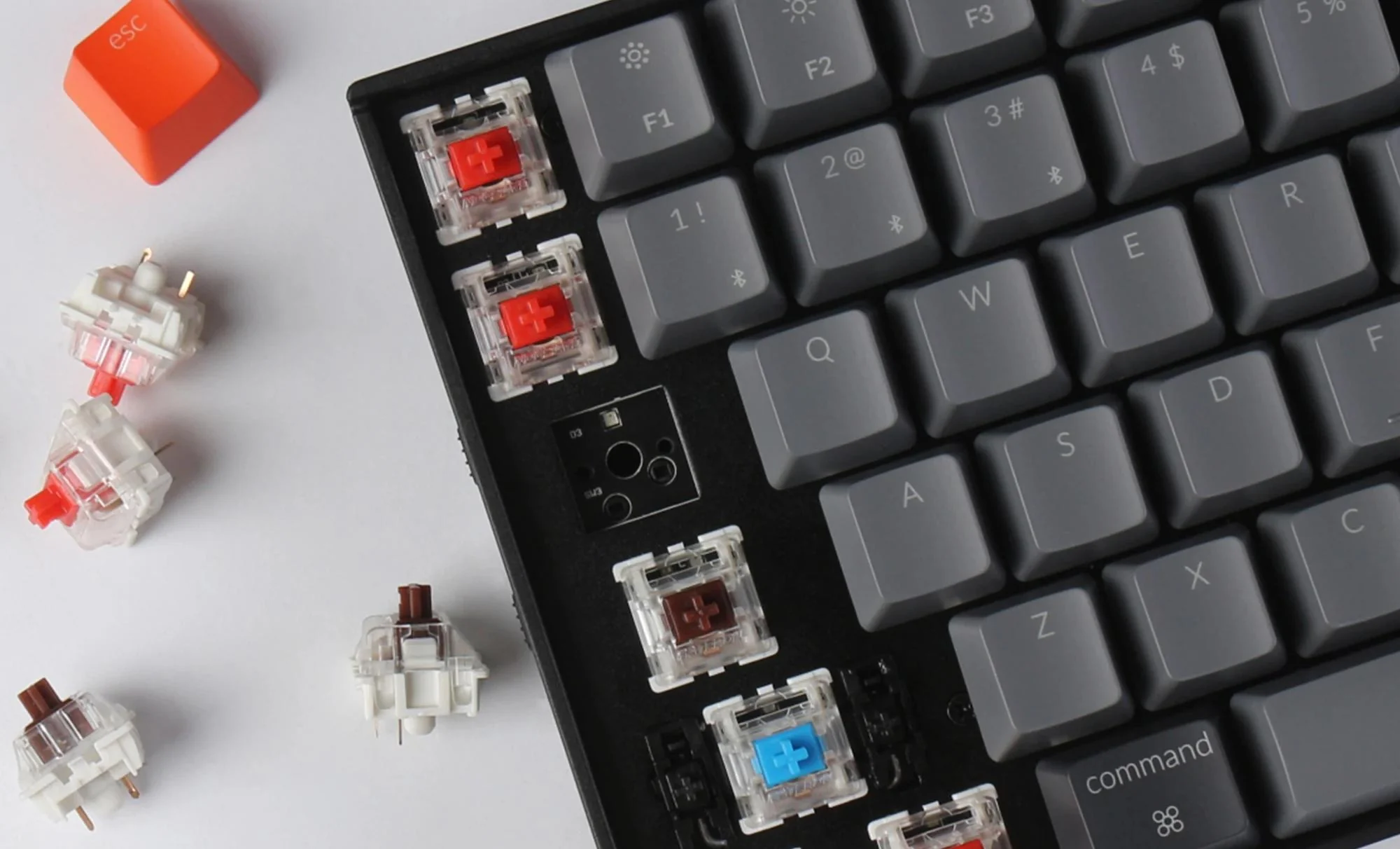 Keychron K4 V2 Hotswap Bluetooth 5.1 RGB Win + Mac Laser Etched ABS Mechanical Keyboard - Image 3