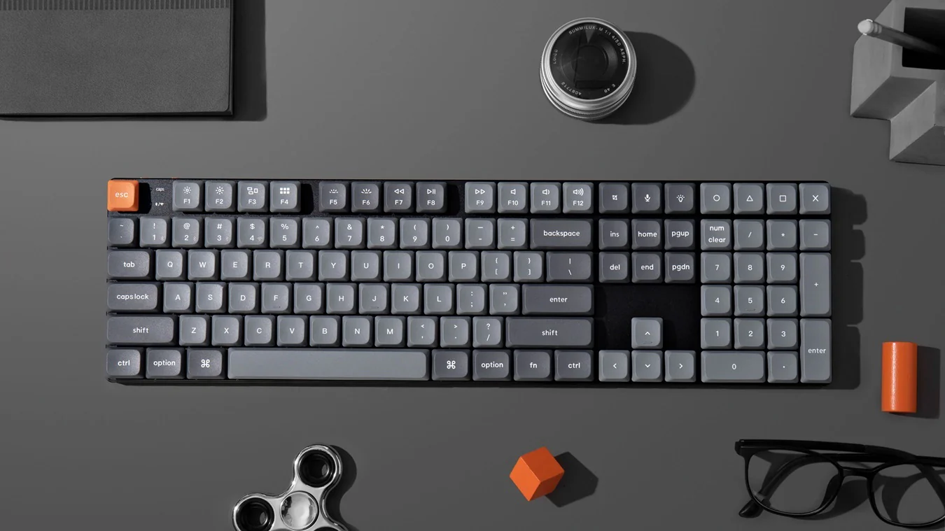 Keychron K5 Max Bluetooth + 2.4 GHz. White LED Low Profile Win + Mac Mechanical Keyboard - Image 2