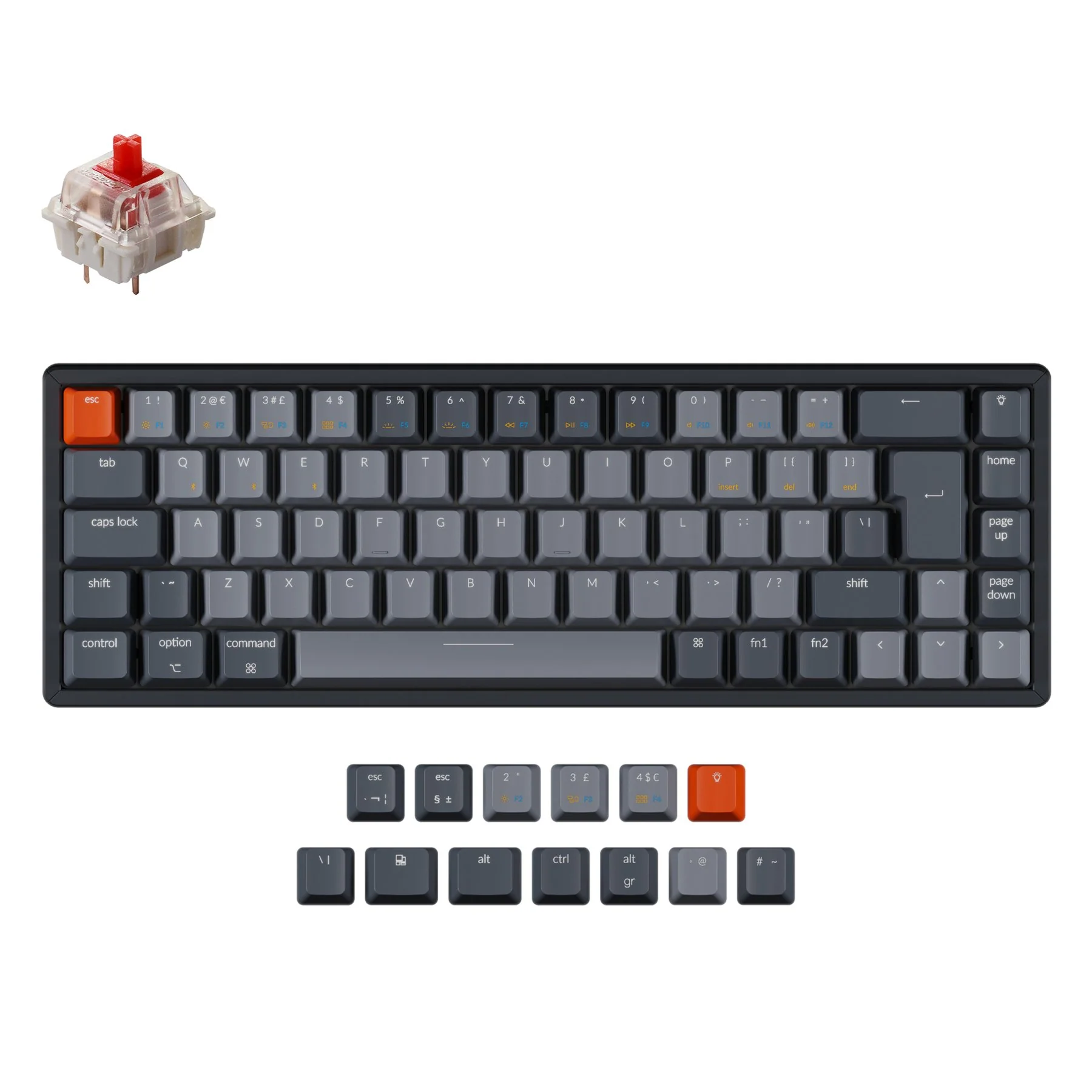 Keychron K6 Aluminum 65% ISO Hotswap Wireless Keyboard - Image 2