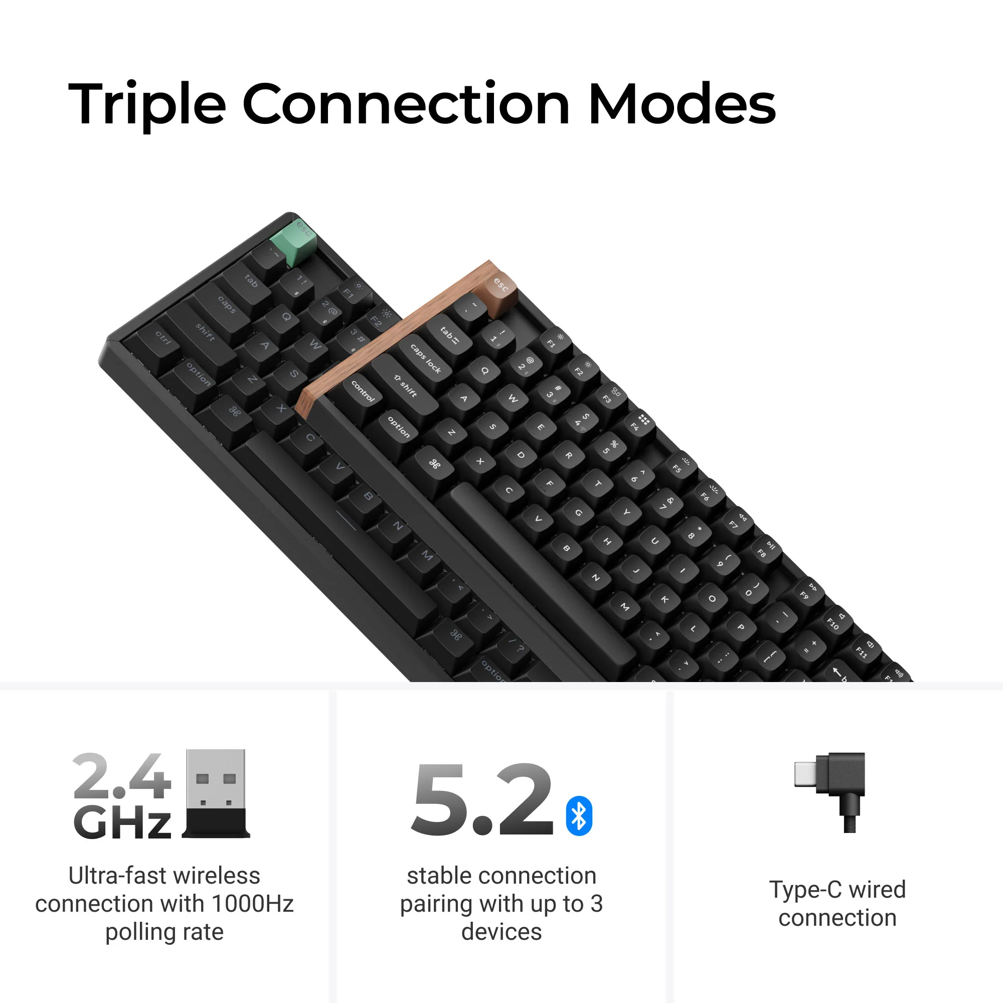 Keychron K8 HE TMR TKL Wireless RGB Keyboard - Image 3