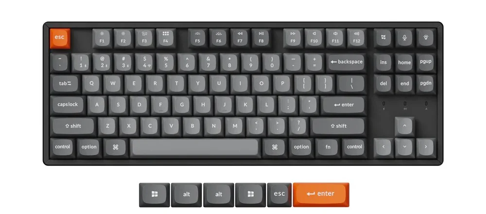 Keychron K8 Max ABS TKL Hotswap Wireless Keyboard - Image 2