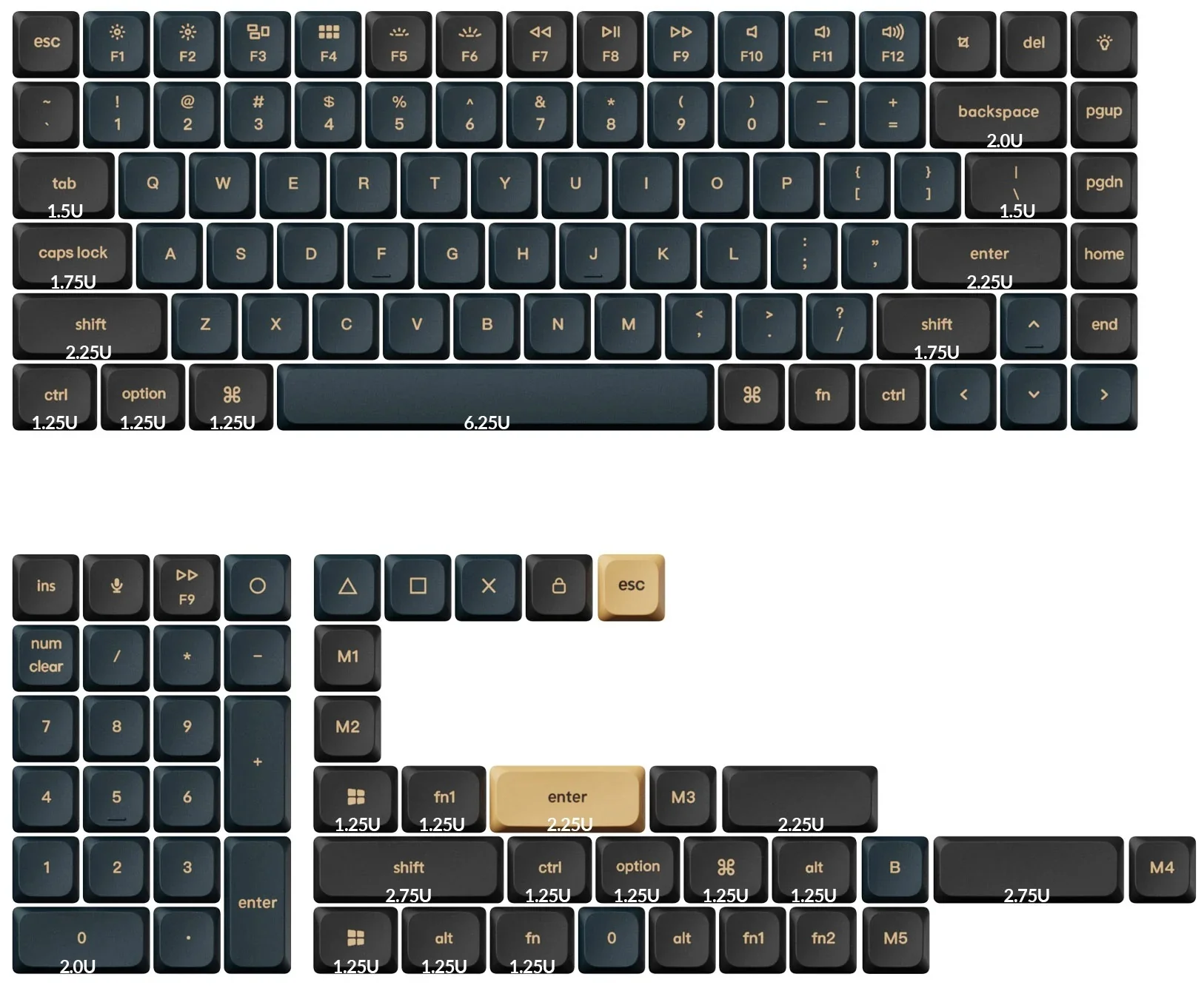 Keychron Knight V2 133 Key LSA Double Shot PBT Keycap Set - Image 3