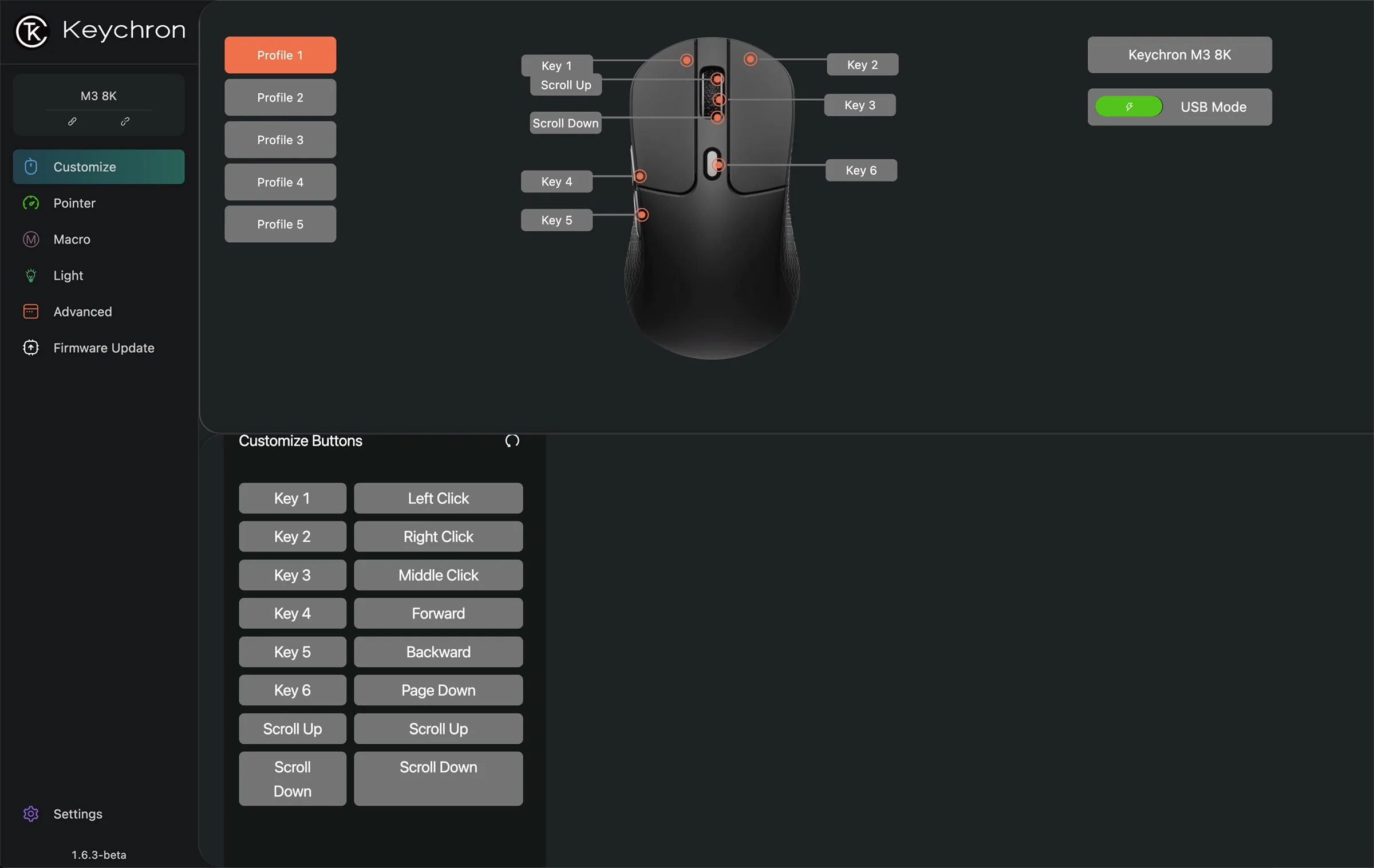 Keychron M3 Black 8K Wireless Mouse - Image 4