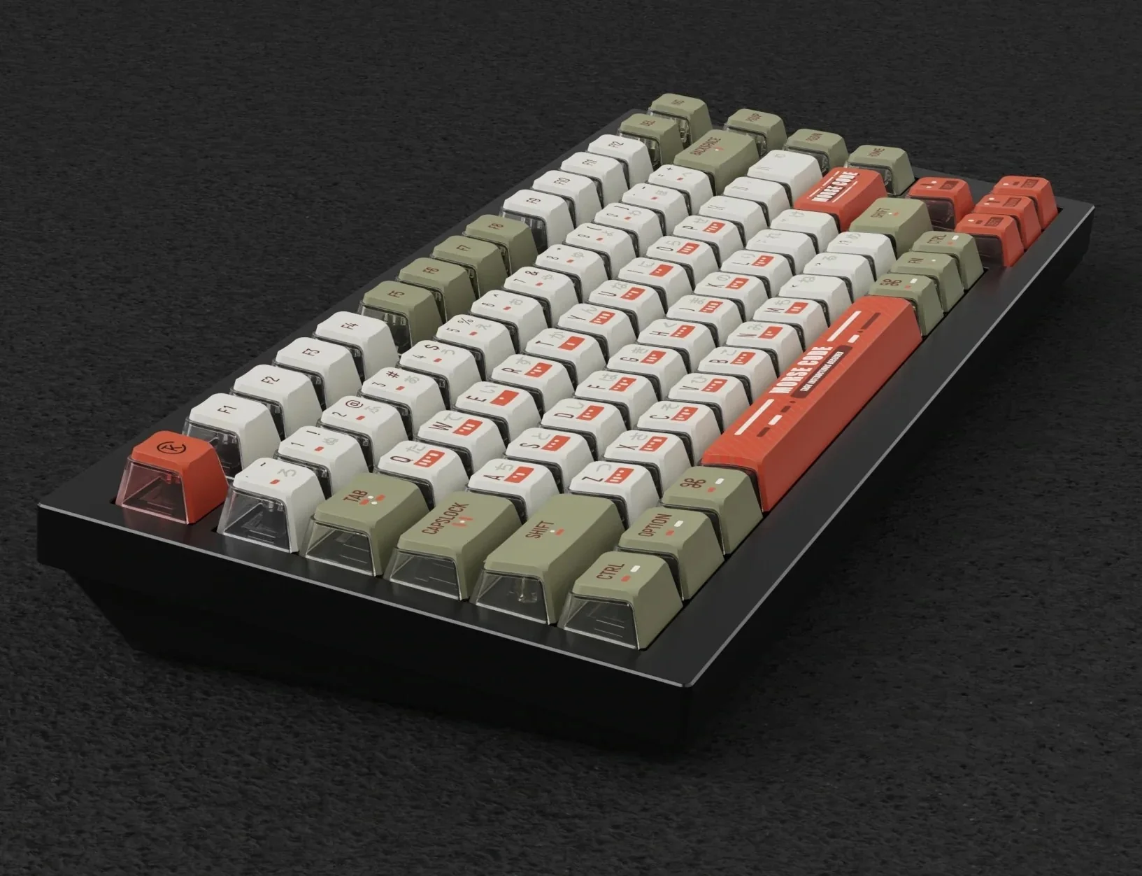 Keychron Morse Code 137 Key OEM Profile Dye Sub PBT Keycap Set - Image 6