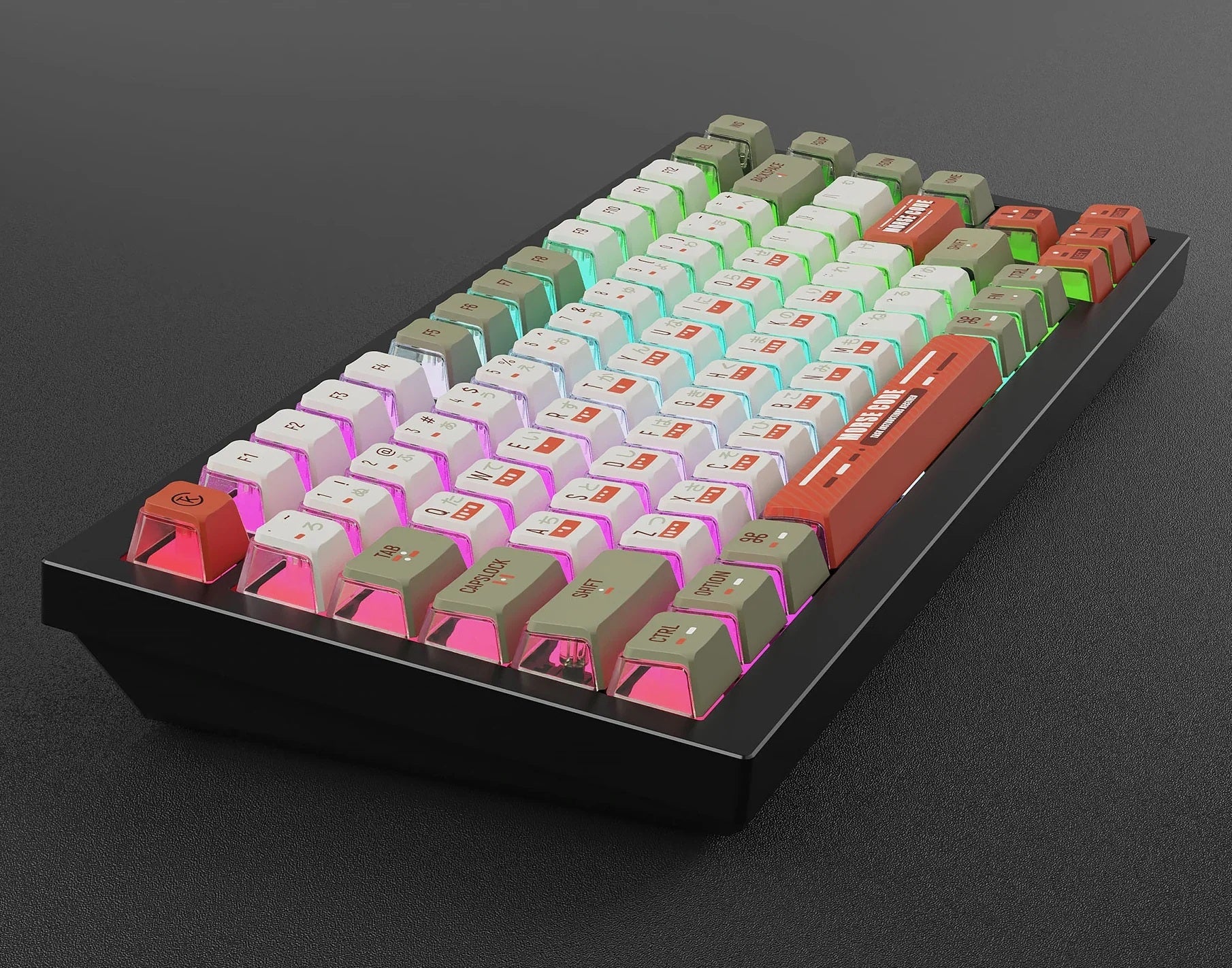 Keychron Morse Code 137 Key OEM Profile Dye Sub PBT Keycap Set - Image 7