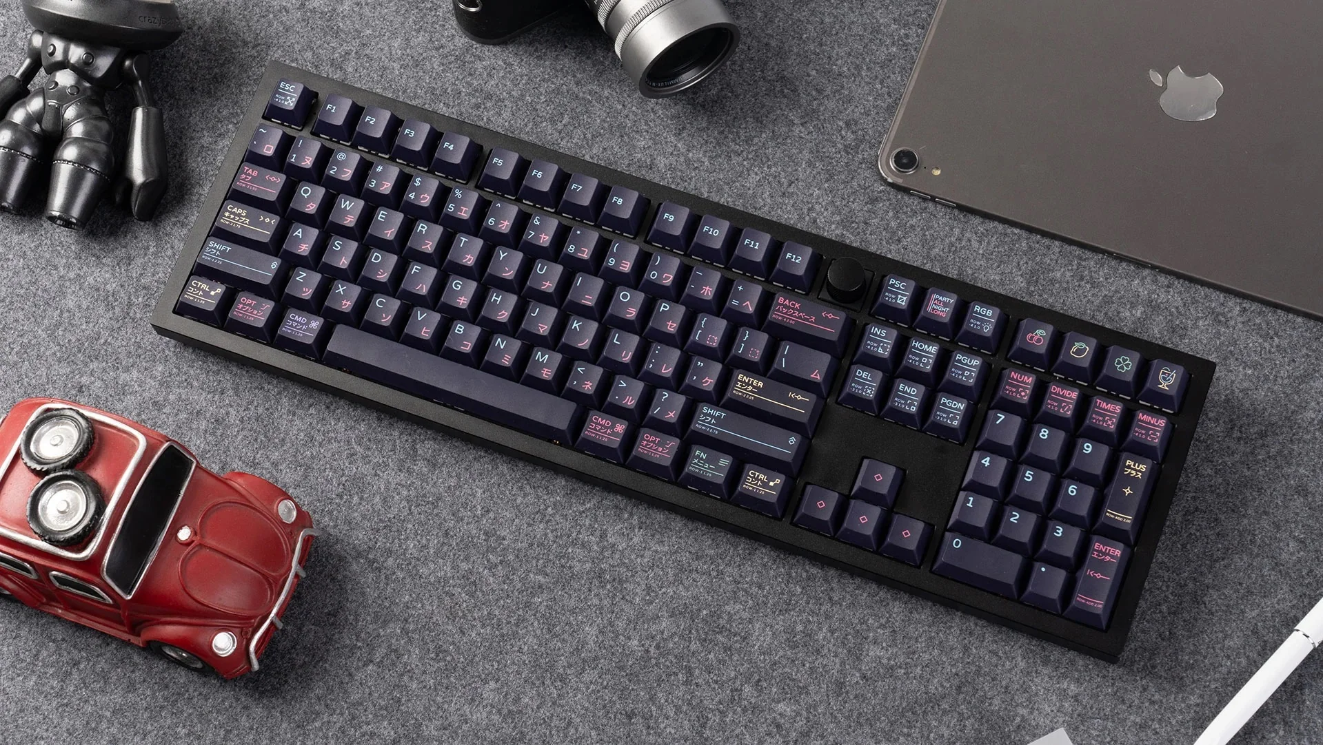 Keychron Neon Night 140 Key Cherry Profile Dye Sub PBT Keycap Set - Image 3
