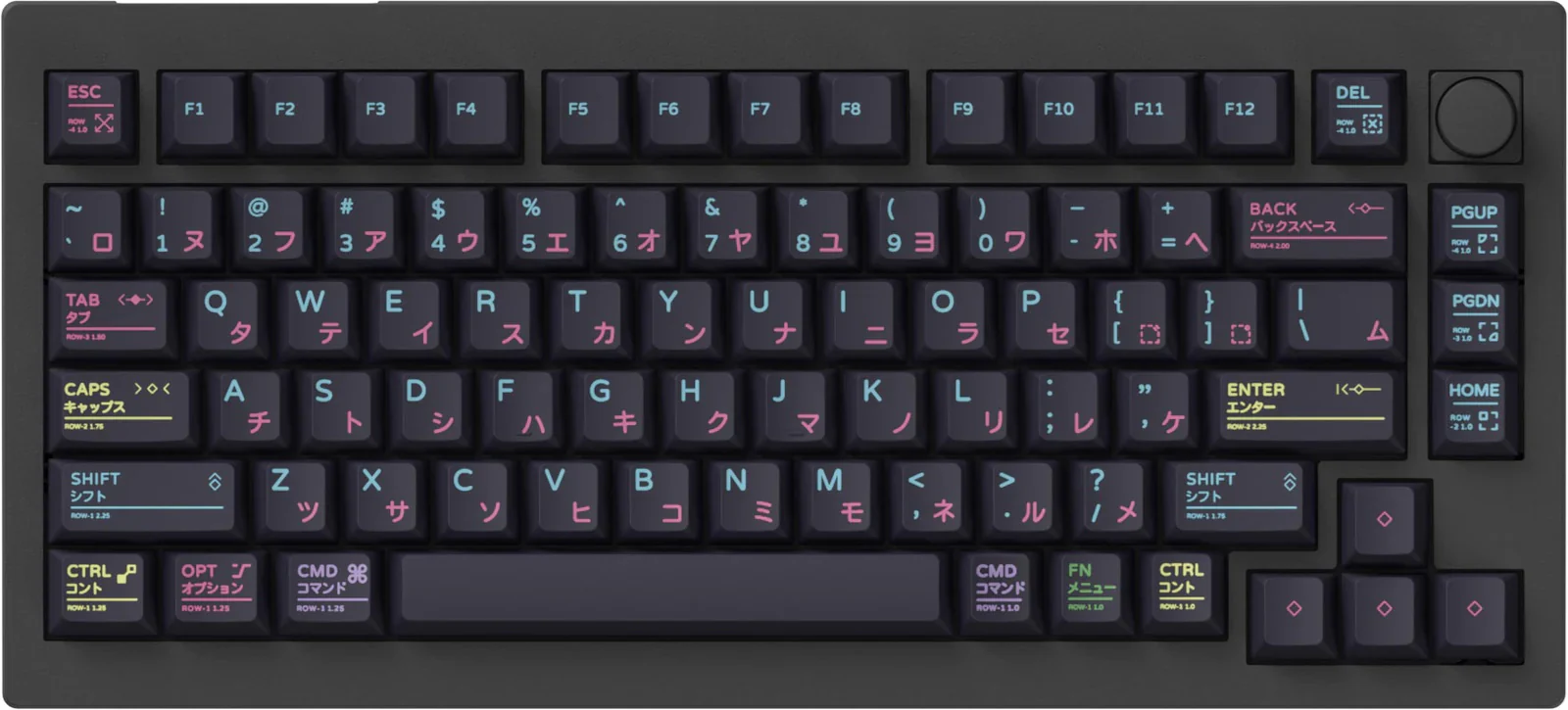 Keychron Neon Night 140 Key Cherry Profile Dye Sub PBT Keycap Set - Image 5