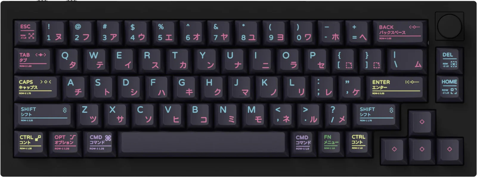 Keychron Neon Night 140 Key Cherry Profile Dye Sub PBT Keycap Set - Image 7