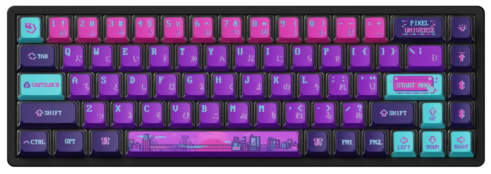 Keychron Pixel Universe 137 Key OEM Profile Dye Sub PBT Keycap Set - Image 7