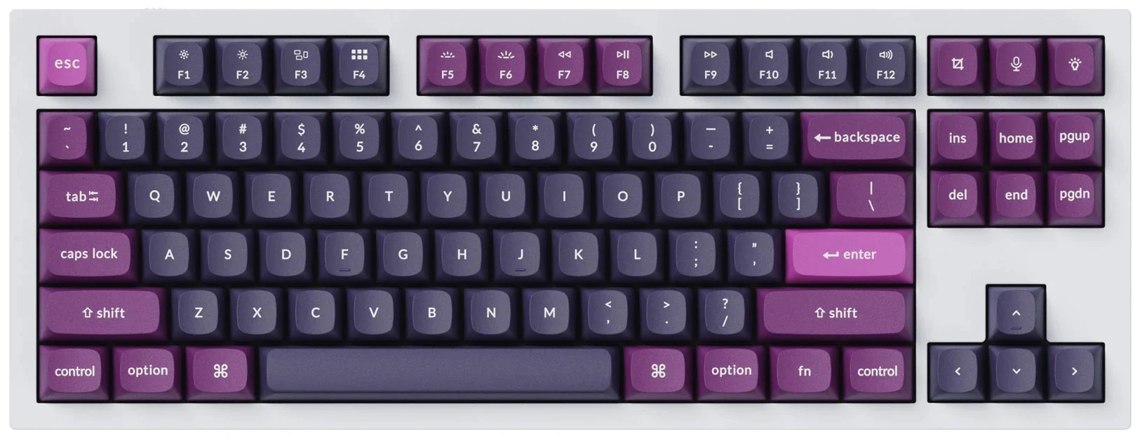 Keychron Purple 141 Key OSA Profile Double Shot PBT Keycap Set - Image 2