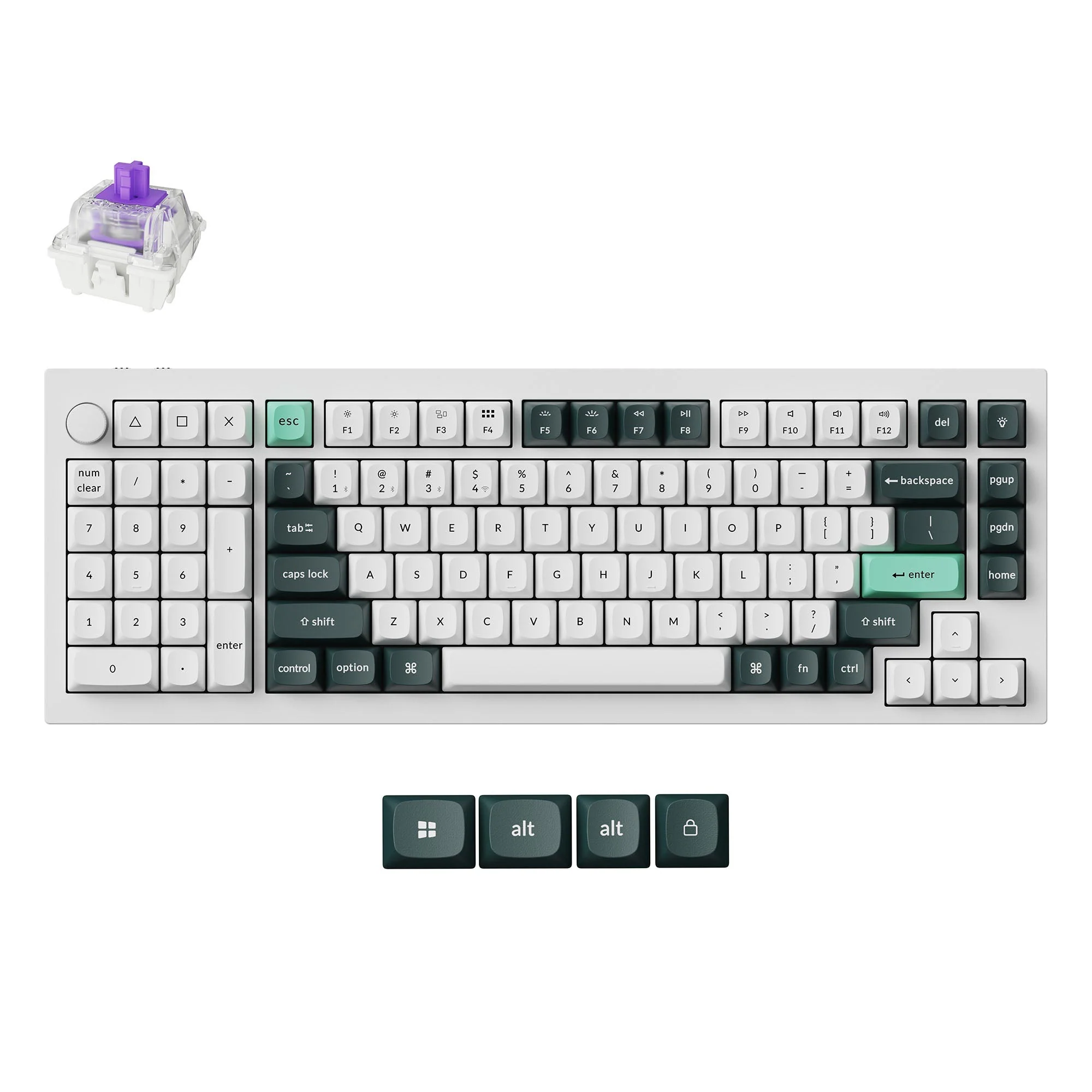 Keychron Q12 HE TMR Southpaw Hotswap Wireless RGB Keyboard - Image 8