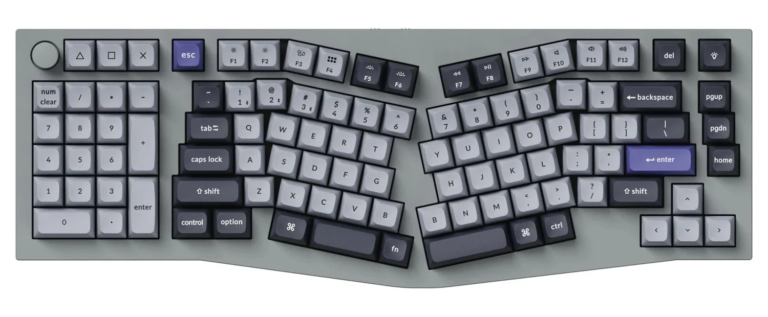 Keychron Q14 Pro w/ Knob Aluminum Southpaw Alice Hotswap Bluetooth 5.1 RGB Win + Mac Mechanical Keyboard - Image 3
