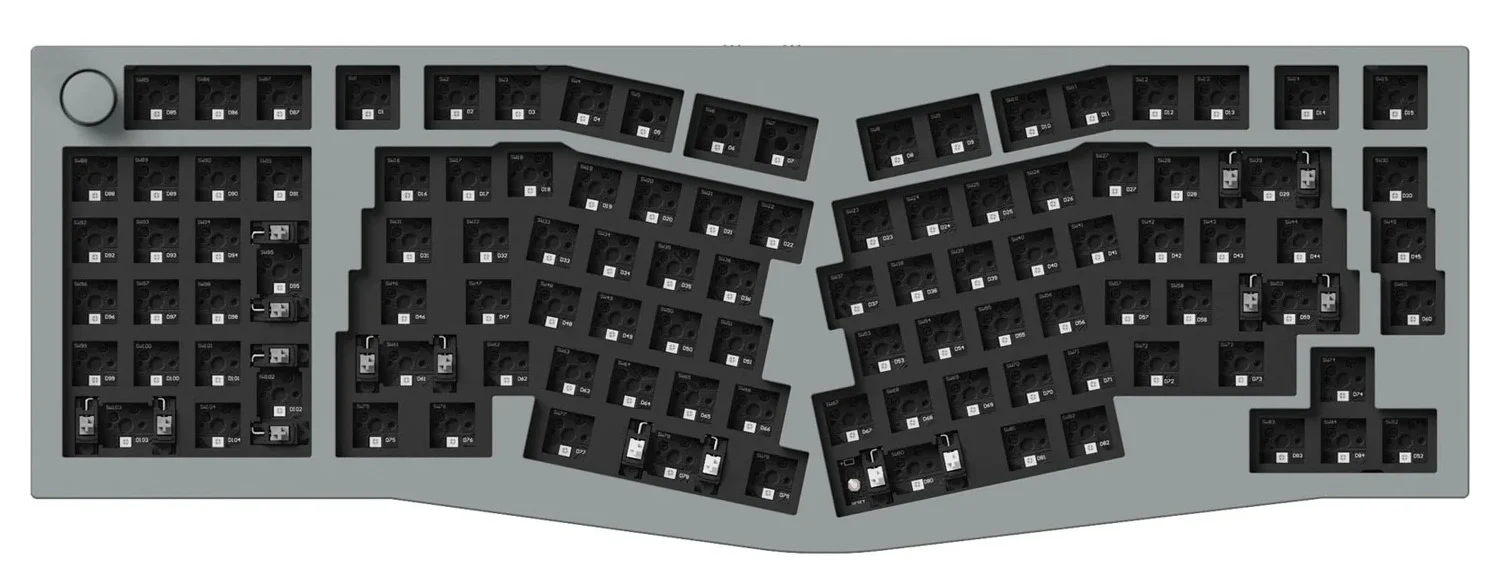 Keychron Q14 Pro w/ Knob Aluminum Southpaw Alice Hotswap Bluetooth 5.1 RGB Win + Mac Mechanical Keyboard - Image 6