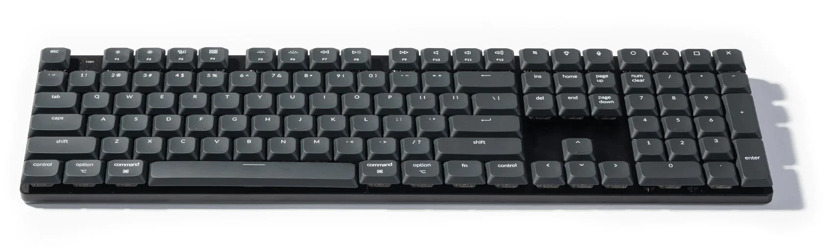 Keychron White on Black 135 Key LSA Profile ABS Backlit Keycap Set - Image 2
