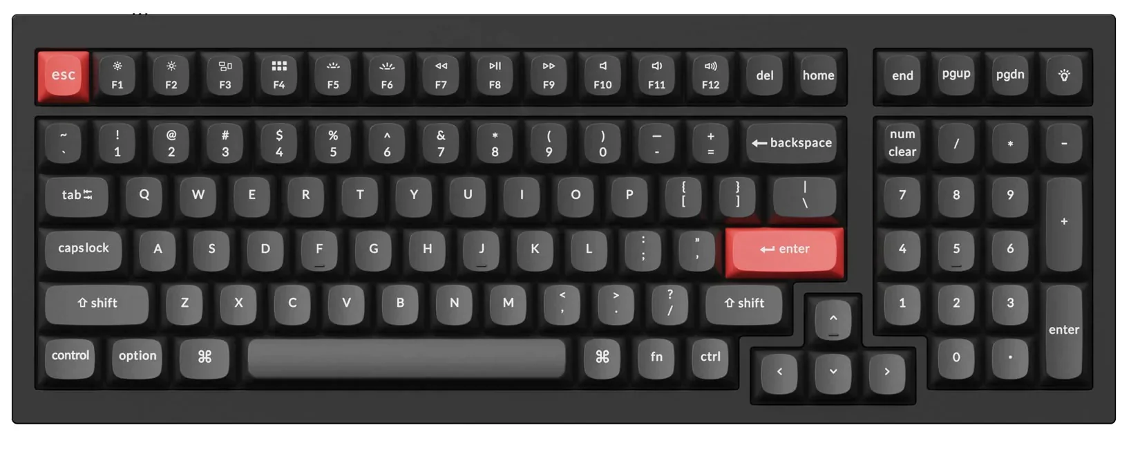 Keychron White on Black 141 Key OSA Profile Double Shot PBT Keycap Set - Image 3