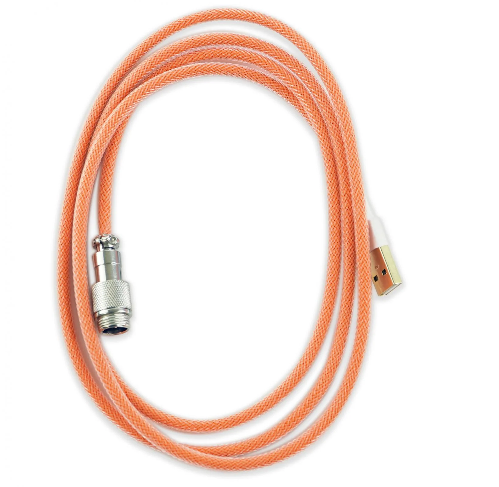 Kraken Orange Sleeved Aviator Universal USB Keyboard Cable