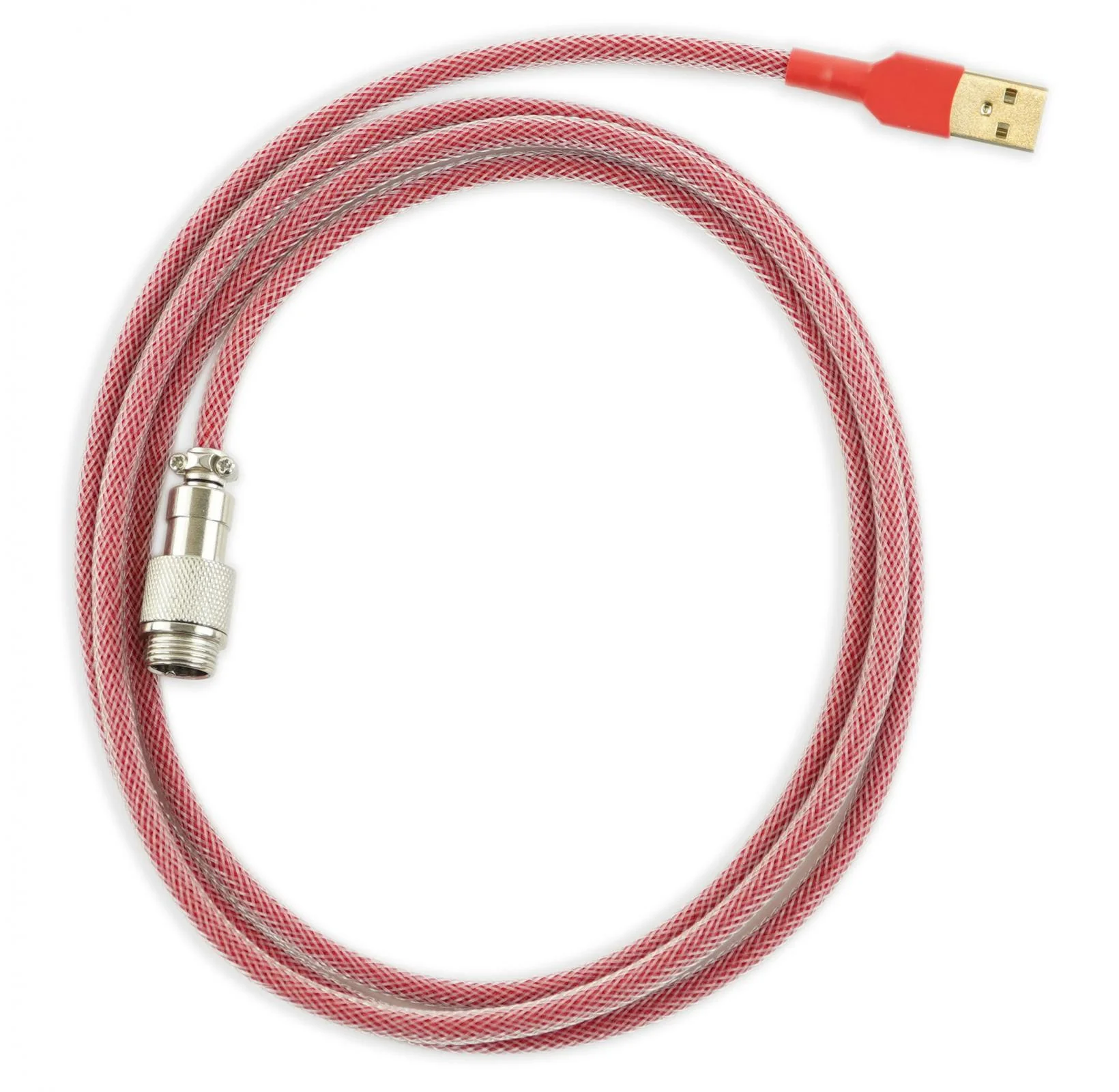 Kraken Red Sleeved Aviator Universal USB Keyboard Cable