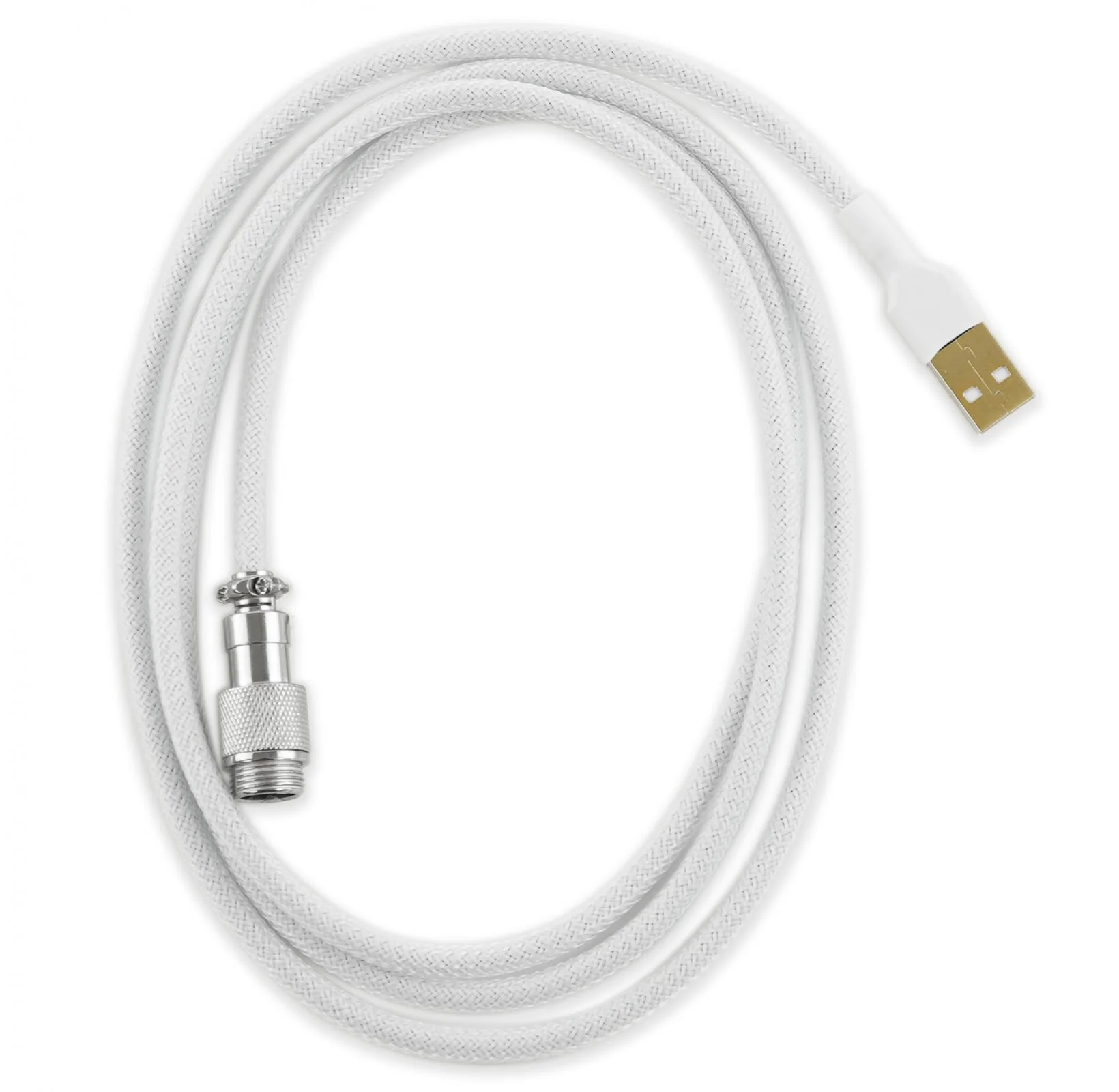 Kraken White Sleeved Aviator Universal USB Keyboard Cable