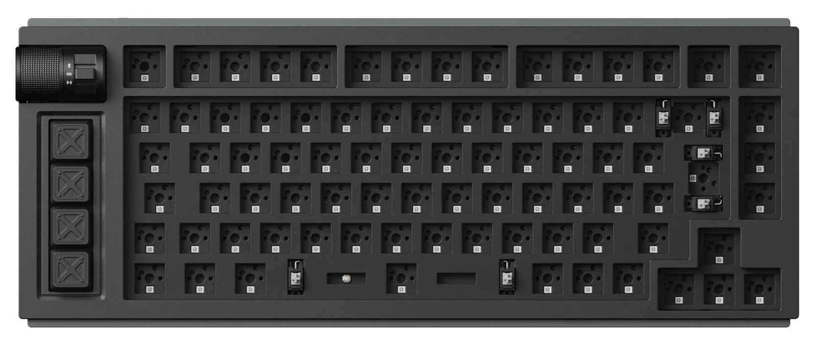 Lemokey L1 ISO Aluminum Barebones 75% Hotswap Wireless RGB Win + Mac Mechanical Keyboard