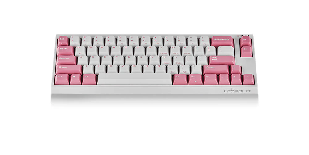 Leopold FC660MBT White/Pink 65% Bluetooth Double Shot PBT Mechanical Keyboard - Image 2