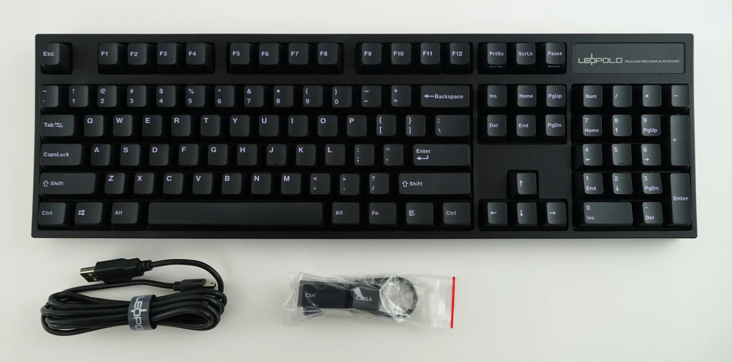 Leopold FC900R OE Black Purple Double Shot PBT Mechanical Keyboard - Image 7