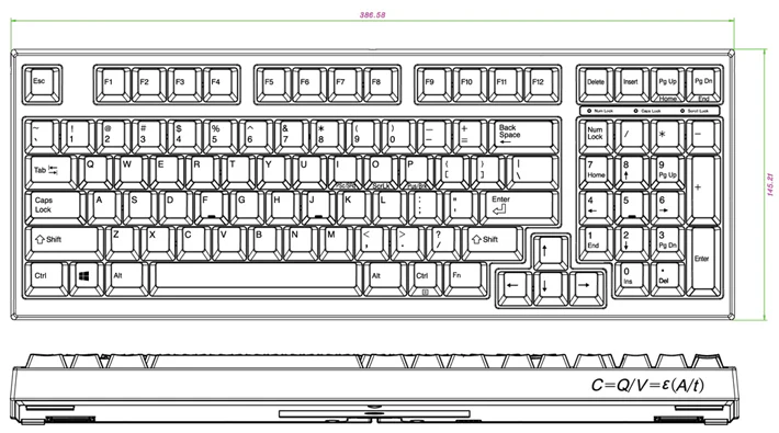 Leopold FC980C White Dye Sub PBT Mechanical Keyboard - Image 8