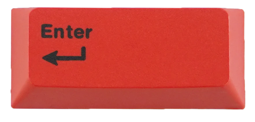 Leopold Red Enter Cherry Profile Dye Sub PBT Keycap