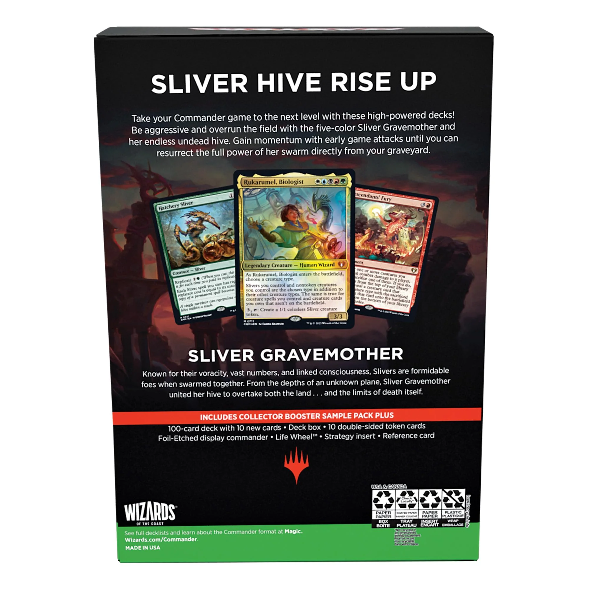 Magic The Gathering Commander Masters Commander Deck Sliver Swarm - Image 7